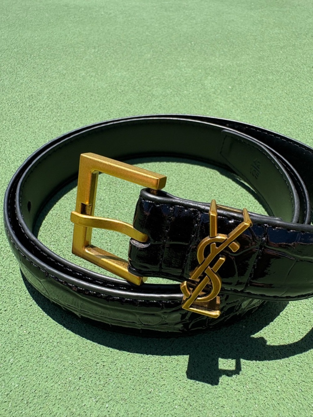 Leather Belt YSL Buckle - Picture 4 of 8